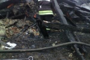 В Заокском районе ночью сгорела дача.