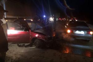 В Тульской области столкнулись семь автомобилей.
