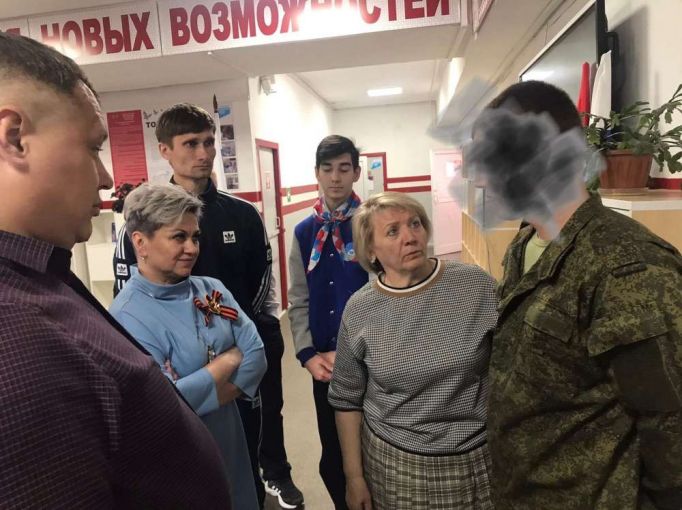 В Алексеевской школе Тепло-Огаревского района побывал участник специальной военной операции