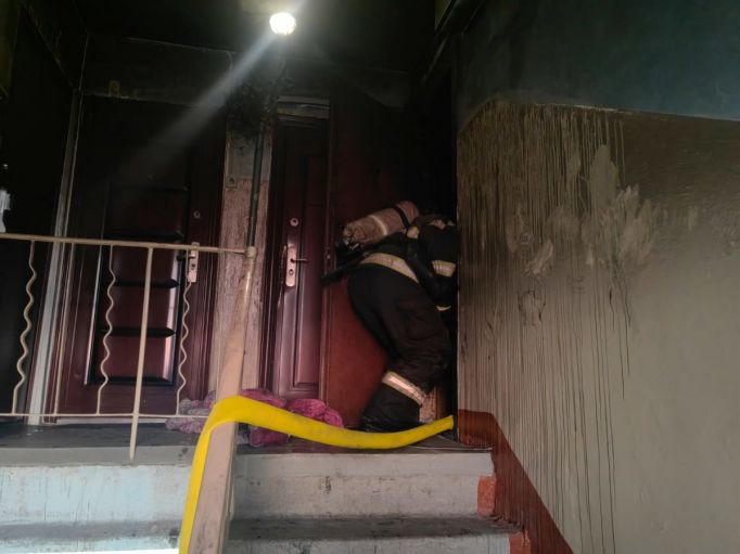 Сегодня утром из-за пожара в Ефремове пришлось эвакуировать 7 человек 